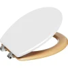 Atmosphera Abattant WC Bois + Zinc "Modern Color" Atmosphéra - Blanc