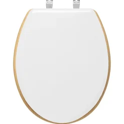 Atmosphera Abattant WC Bois + Zinc "Modern Color" Atmosphéra - Blanc