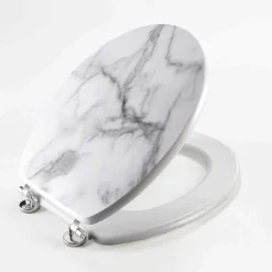 Abattant Wc|Douceur D'Intérieur Abattant WC charnières métal imprimé MARBRE
