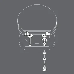 Abattant Wc|Douceur D'Intérieur Abattant WC charnières métal imprimé MARBRE