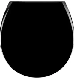 MTK Abattant WC déclipsable avec frein de chute noir, Versagrit