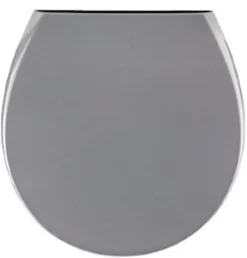 MTK Abattant WC déclipsable avec frein de chute gris, Versagrit