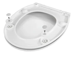 Abattant Wc| Abattant WC déclipsable blanc avec frein de chute, Rieti