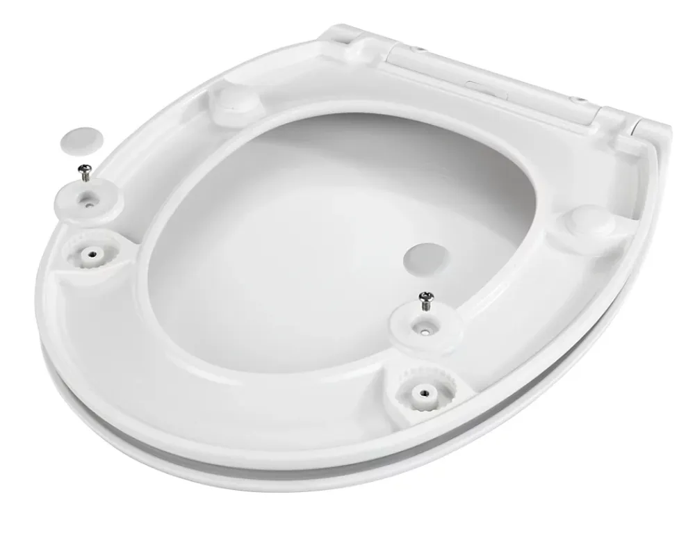 Abattant Wc| Abattant WC déclipsable blanc avec frein de chute, Rieti