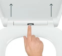 GoodHome Abattant WC Diani avec frein de chute blanc