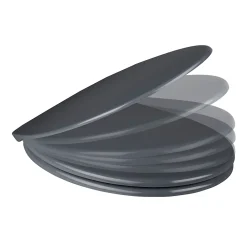 Abattant Wc|GoodHome Abattant WC Diani avec frein de chute gris Cooke & Lewis