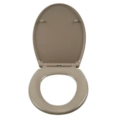 Abattant Wc|GoodHome Abattant WC Diani avec frein de chute taupe