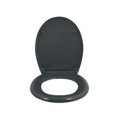Spirella Abattant wc EASY CLIP Thermo Dur Gris Charnières Inox