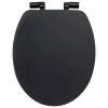 Abattant Wc|5Five Abattant WC effet ardoise à fermeture ralentie, Onyx