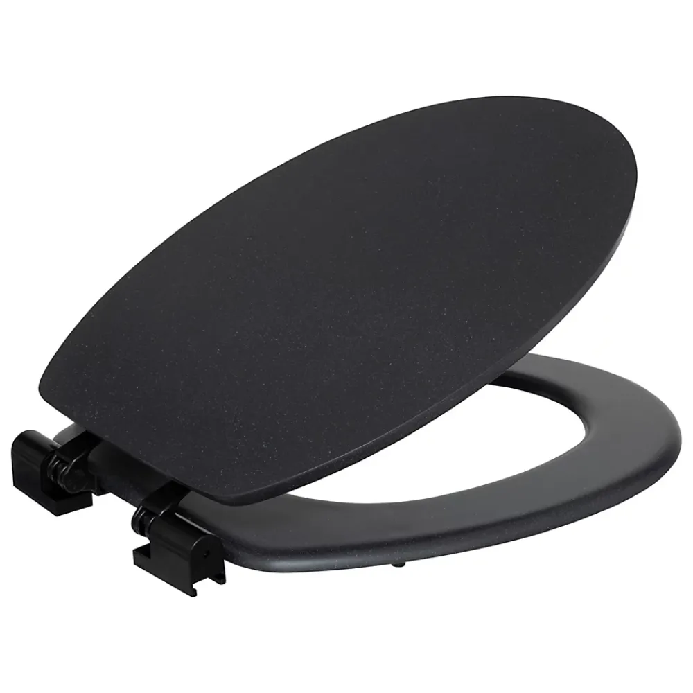 Abattant Wc|5Five Abattant WC effet ardoise à fermeture ralentie, Onyx