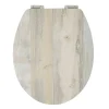 Abattant Wc|Guy Levasseur Abattant WC effet bois 45x36x4cm