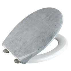 Abattant Wc|Wenko Abattant WC effet marbre Concrete - Abaissement automatique - Duroplast