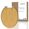 Abattant Wc|Schütte Abattant WC en Bambou massif BAMBOO avec frein de chute