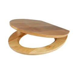 GoodHome Abattant WC en chêne avec fermeture standard, Cervia