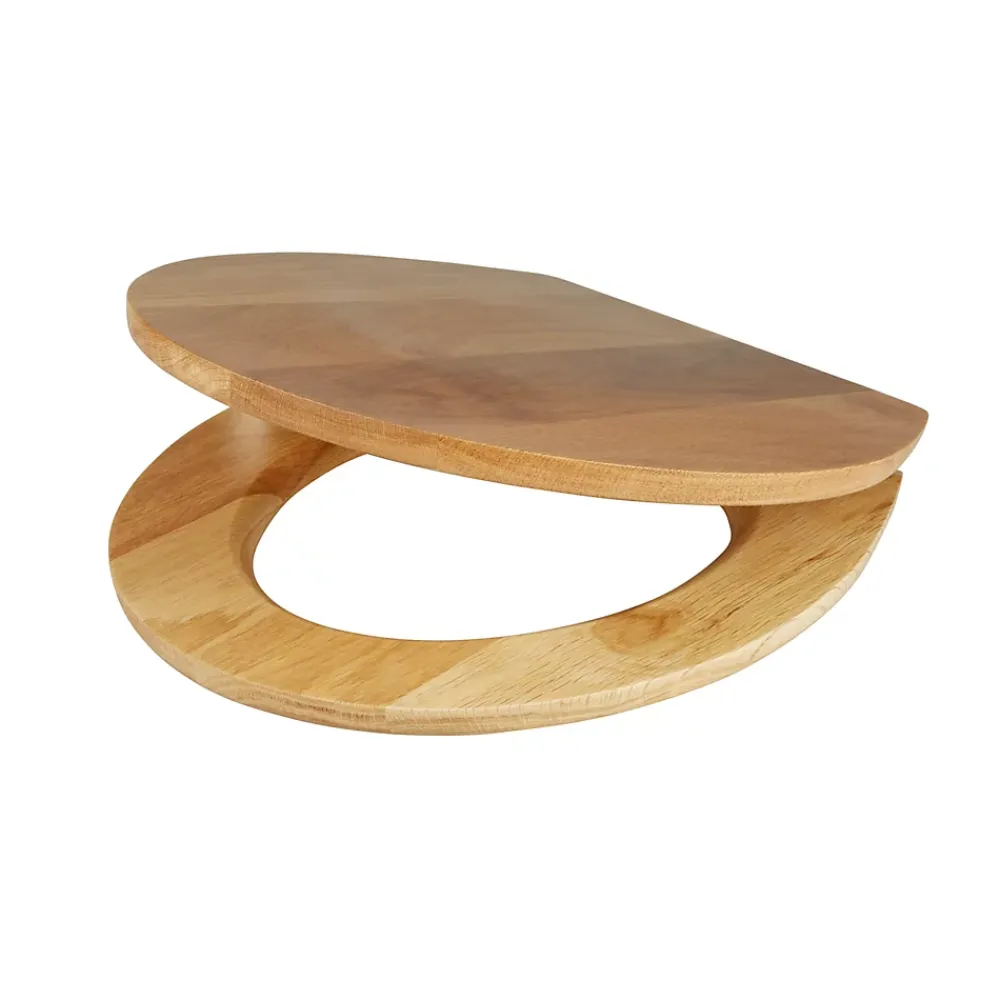 GoodHome Abattant WC en chêne avec fermeture standard, Cervia