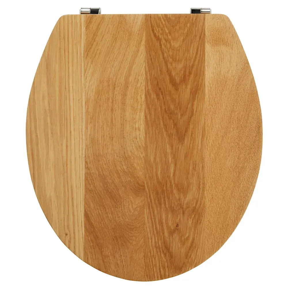 GoodHome Abattant WC en chêne avec fermeture standard, Cervia