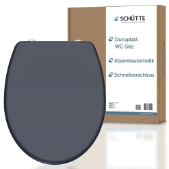 Abattant Wc|Schütte Abattant WC en duroplast ANTHRAZIT avec frein de chute Anthracite
