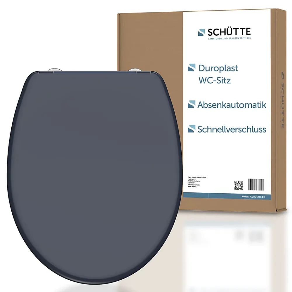 Abattant Wc|Schütte Abattant WC en duroplast ANTHRAZIT avec frein de chute Anthracite