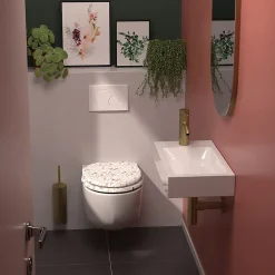 Abattant Wc|Gelco Design Abattant wc en mdf flore soft close
