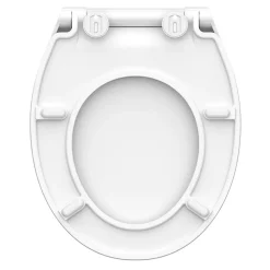 Schütte Abattant WC extra fin en duroplast SLIM avec frein de chute Blanc
