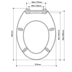 Allibert Abattant WC Falco - thermodur - blanc - - Abattant WC - Universel