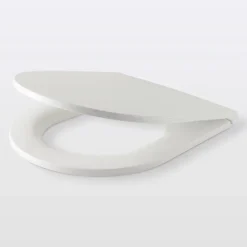 GoodHome Abattant WC Cavally en duraplast coloris blanc avec frein de chute