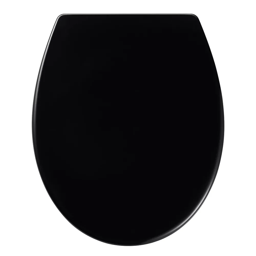 GoodHome Abattant WC Diani coloris noir en duraplast avec frein de chute