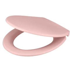 Abattant Wc|GoodHome Abattant WC Diani coloris rose en duraplast avec frein de chute