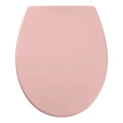 Abattant Wc|GoodHome Abattant WC Diani coloris rose en duraplast avec frein de chute
