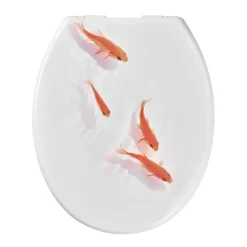 GoodHome Abattant WC Genoa décor poisson