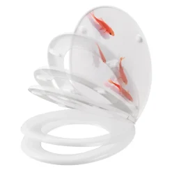 GoodHome Abattant WC Genoa décor poisson