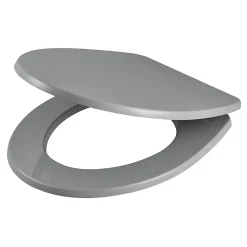 Abattant Wc|GoodHome Abattant WC Morava coloris gris en MDF avec frein de chute