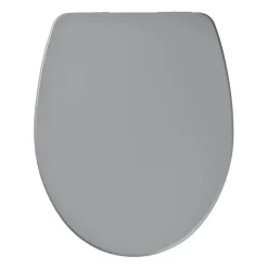 Abattant Wc|GoodHome Abattant WC Morava coloris gris en MDF avec frein de chute