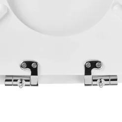 Abattant Wc|GoodHome Abattant WC Morava coloris blanc en MDF avec frein de chute