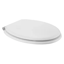 Abattant Wc|GoodHome Abattant WC Pilica coloris blanc en bois avec frein de chute