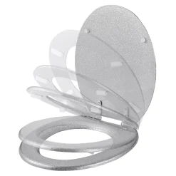 Abattant Wc|GoodHome Abattant WC Pilica pailleté
