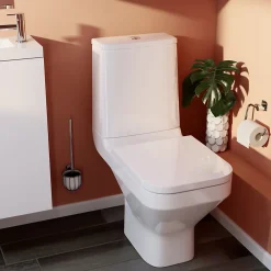 GoodHome Abattant WC Teesta en duraplast coloris blanc avec frein de chute