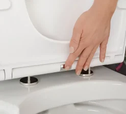 GoodHome Abattant WC Teesta en duraplast coloris blanc avec frein de chute