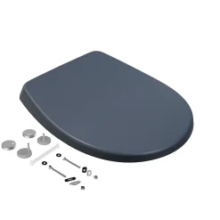 Bemis Abattant WC gris anthracite brillant Classic