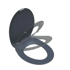 Abattant Wc|Bemis Abattant WC gris anthracite brillant