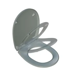 Abattant Wc|Bemis Abattant WC gris clair brillant Classic