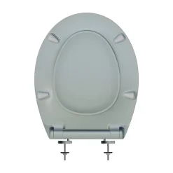 Abattant Wc|Bemis Abattant WC gris clair brillant Slim