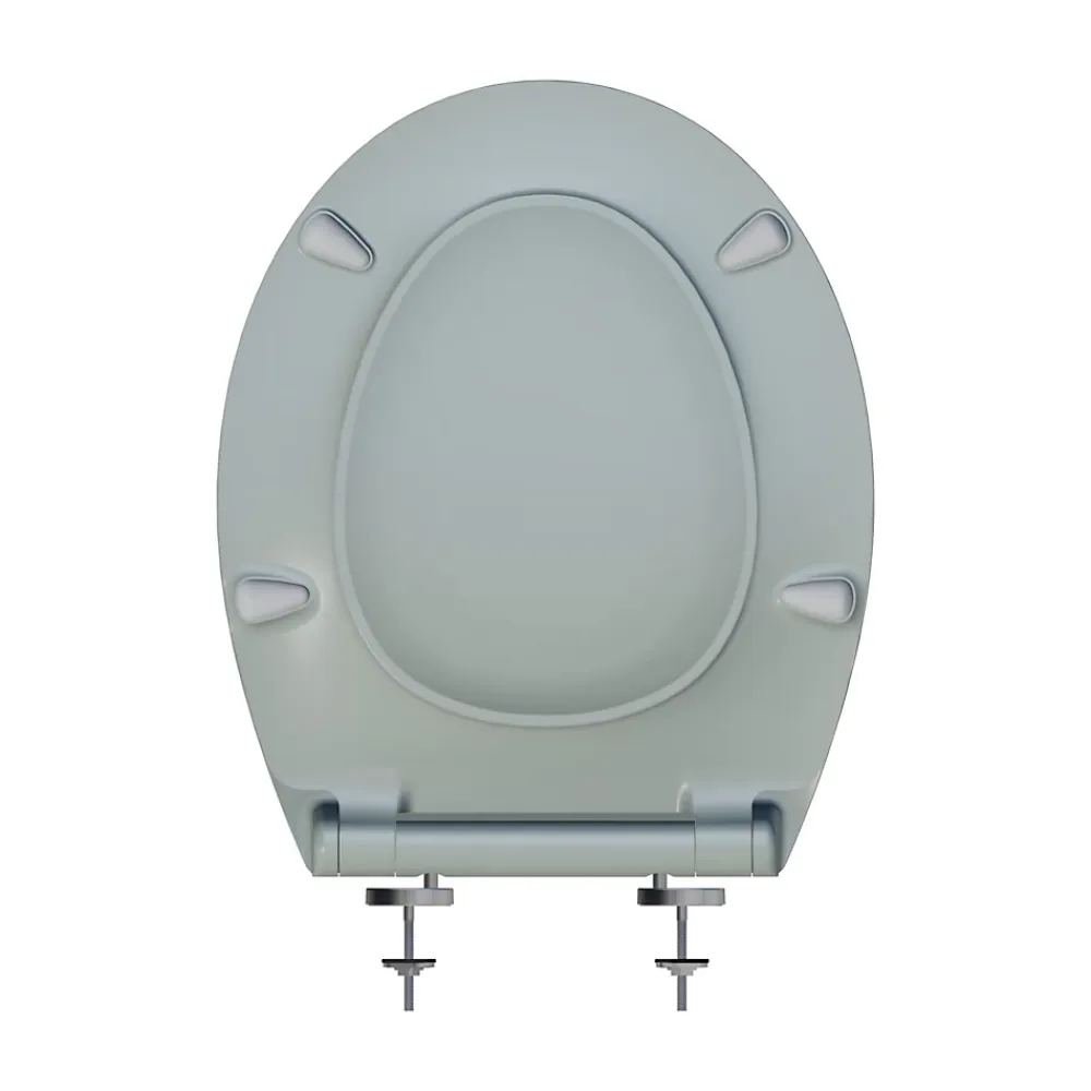 Abattant Wc|Bemis Abattant WC gris clair brillant Slim