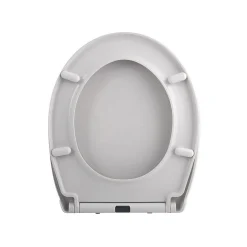 Abattant Wc|Spirella Abattant wc HARRY Gris Clair Charnière Zinc