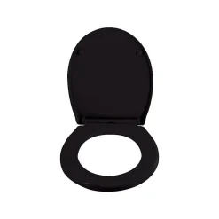 Spirella Abattant wc HARRY Noir Charnière Zinc