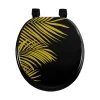 Abattant Wc|Importdistrib Abattant wc imprimé "orbella" 47cm noir