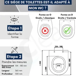 Planète Bain Abattant WC Japonais lavant non électrique pour cuvette carénée ou droite