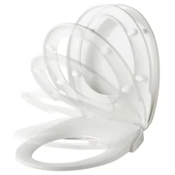 GoodHome Abattant WC japonais lavant avec frein de chute, blanc, Timok