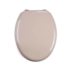 MSV Abattant Wc MDF Beige - - Universel - Acier Inoxydable - Accessoires de salle de bain