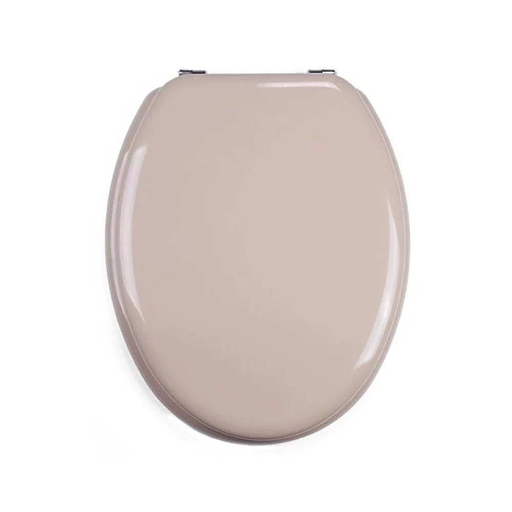 MSV Abattant Wc MDF Beige - - Universel - Acier Inoxydable - Accessoires de salle de bain